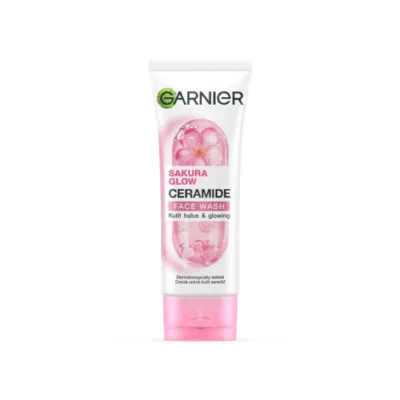 Garnier Sakura Glow সেরামাইড ফেসওয়াশ 100ml