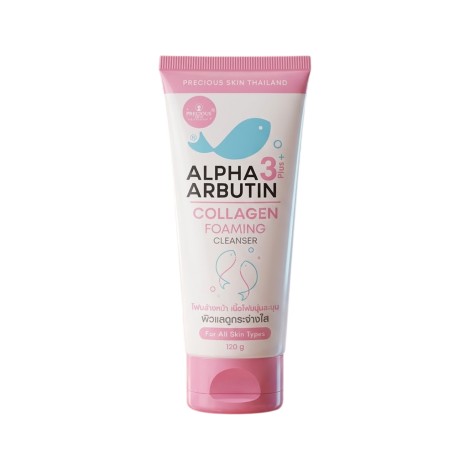 Precious Skin Alpha Arbutin 3 Plus + Collagen Foaming Cleanser 120g (Thailand)