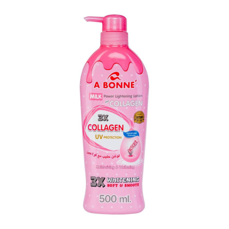 A Bonne Milk Power Plus 3X কোলাজেন UV প্রোটেকশন লাইটেনিং লোশন 500ml