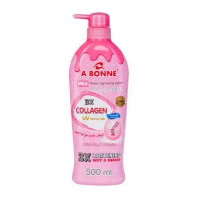 A Bonne Milk Power Plus 3X কোলাজেন UV প্রোটেকশন লাইটেনিং লোশন 500ml
