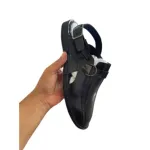 Gladiator Belt লেদার জুতা – কালো