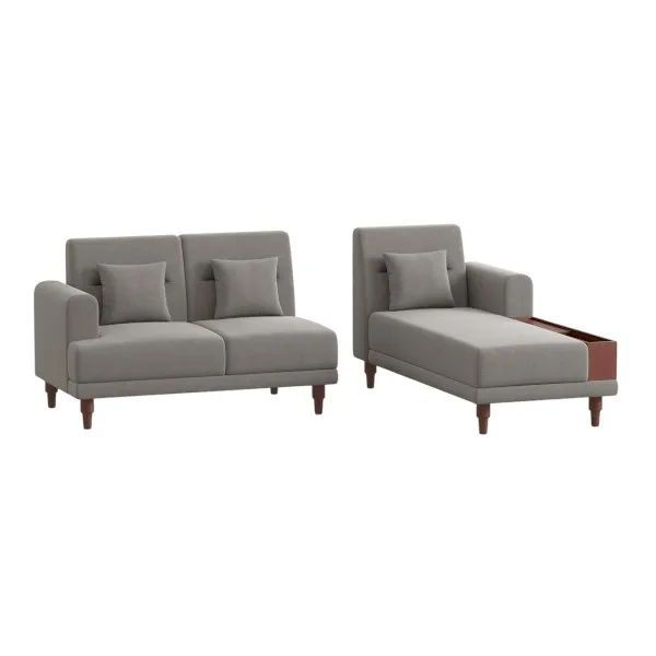 Regal Daper L শেপ সোফা SDC-393-3-1-20 (ফেব্রিক-2147)