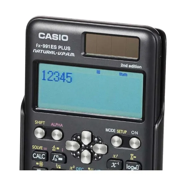 Casio fx-991ES Plus 2nd Edition 12 ডিজিট (10 & 2) নন-প্রোগ্রামেবল সায়েন্টিফিক ক্যালকুলেটর ব্ল্যাক