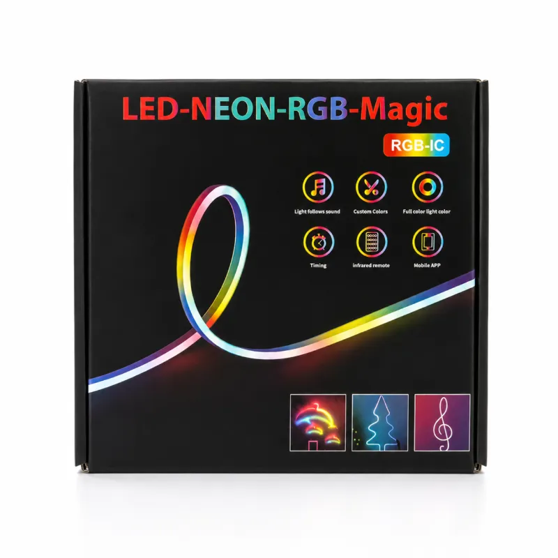 LED নিয়ন RGB ম্যাজিক ফ্লেক্সিবল স্ট্রিপ লাইট (অ্যাপ কন্ট্রোল)