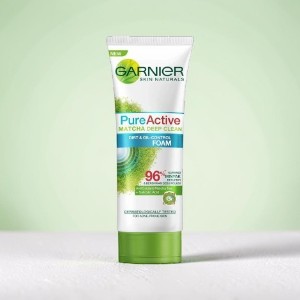 Garnier Pure Active Matcha ডিপ ক্লিন ডার্ট ও অয়েল কন্ট্রোল ফোম 100ml