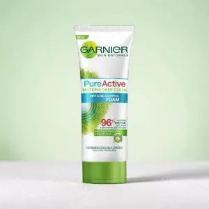 Garnier Pure Active Matcha ডিপ ক্লিন ডার্ট ও অয়েল কন্ট্রোল ফোম 100ml