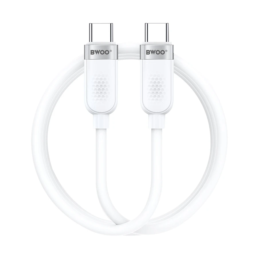 Bwoo BO-X315C-C 65W USB-C to USB-C Charging and Data Cable 1m White