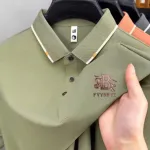 Men's Sticker Logo Polo Shirt in PK Cotton, Sizes M to XXL