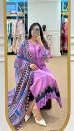 স্মুথ মাইক্রো স্টিচ ডিজিটাল প্রিন্ট থ্রি-পিস, 5টি রঙ