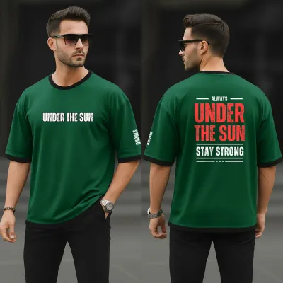 Men's Oversized Drop Shoulder Mesh T-Shirt, 160 GSM