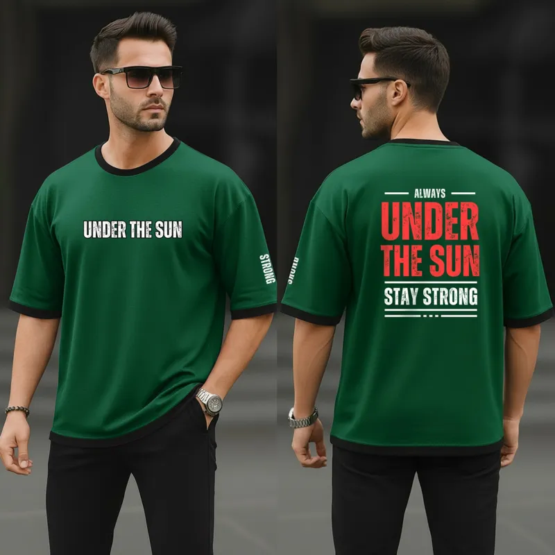 ছেলেদের 160 GSM মেশ কাপড়ের ড্রপ শোল্ডার টি, 4 রং
