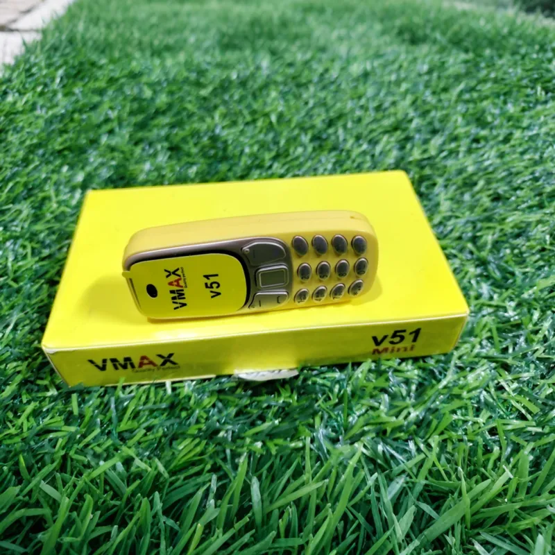Vmax V51 মিনি ফোন, ম্যাজিক ভয়েস (হলুদ)