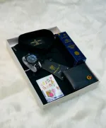 Men's Cotton Shirt, Watch and Perfume Gift Box Set, Sizes M to XL