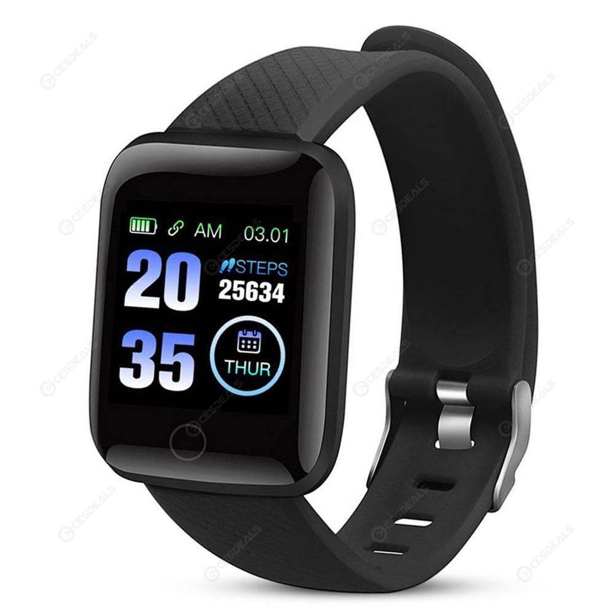 116 Plus Smart Watch Heart Rate Watch Smart Wristband Blood Pressure Heart Rate Pedometer Fitness Tracker Smart Bracelet