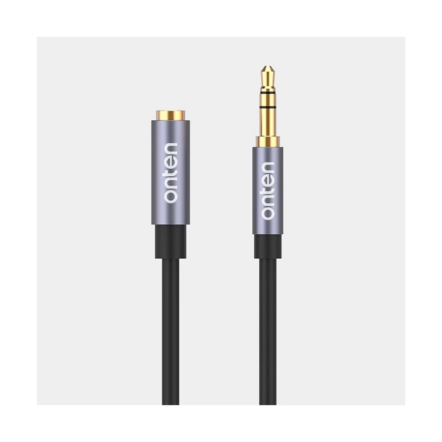 Onten OTN-A102 3.5mm Male to Female, 2 Meter, Black Audio Cable