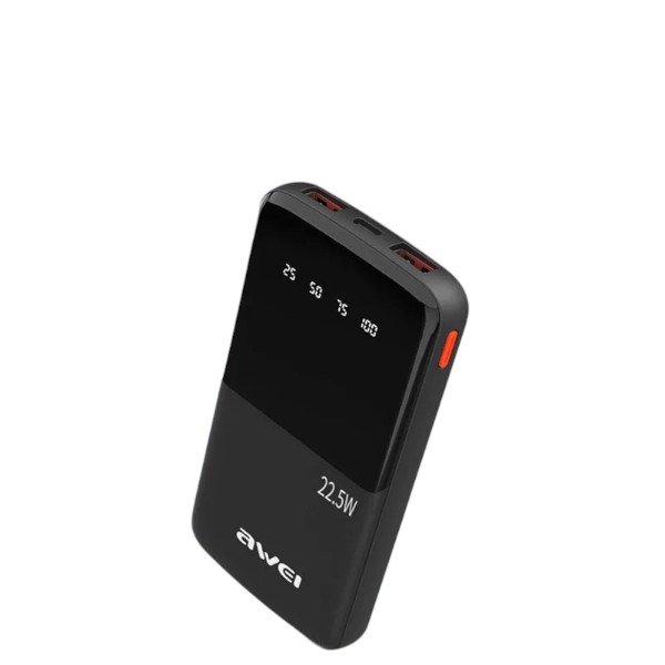 Awei  P10K 10000mAh 22.5W PD ফাস্ট চার্জ পাওয়ার ব্যাংক