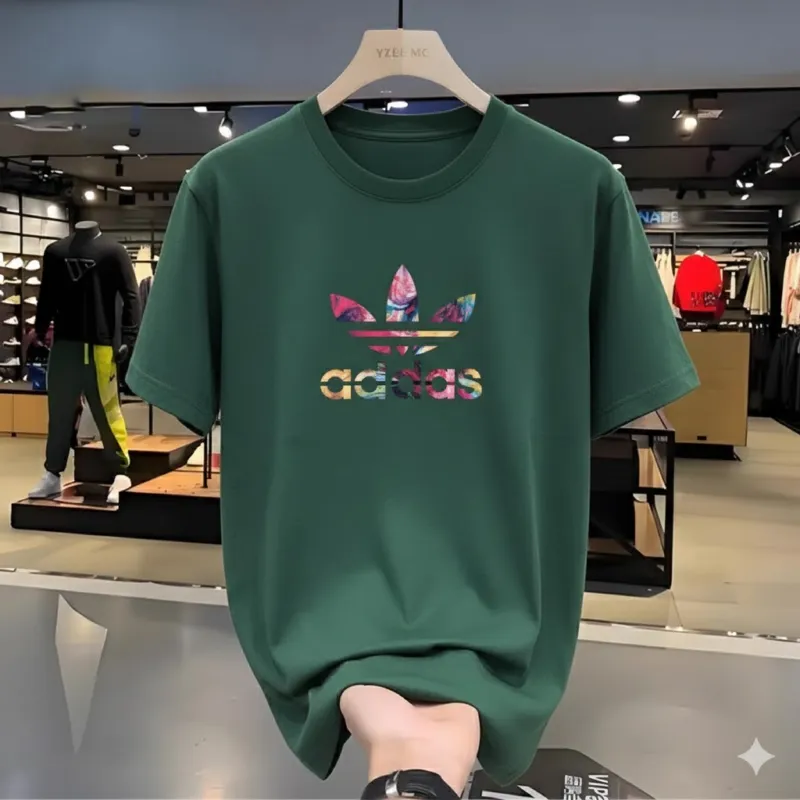 Men's Drop Shoulder T-Shirt with DTF Print, Cotton-Spandex Blend