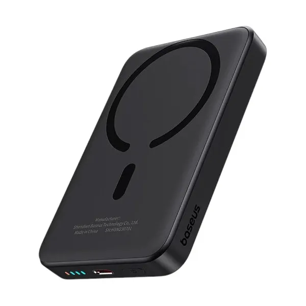Baseus Magnetic Mini Air P10059001113-00 10000mAh 20W ম্যাগনেটিক ওয়্যারলেস পাওয়ার ব্যাংক, কালো