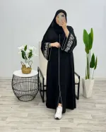 এমব্রয়ডারি গাউন বোরকা হিজাবসহ, সাইজ 50 থেকে 58