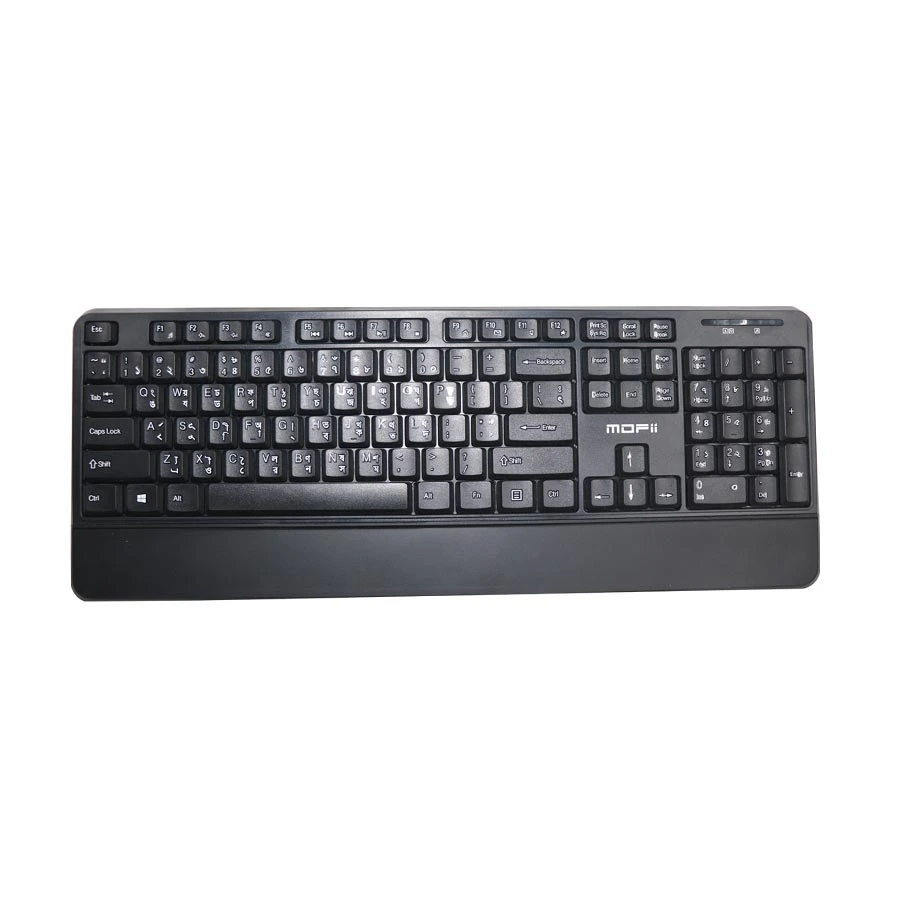 MOFII SMK-617376AG Black Wireless Bangla Keyboard and Mouse Combo