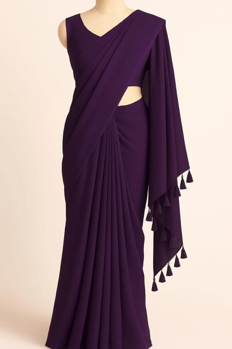 Weightless Georgette Saree with Matching Blouse Piece
