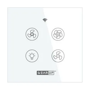 GearUP Wi-Fi সিলিং ফ্যান স্পিড কন্ট্রোলার ও লাইট সুইচ – TUYA/Smart Life অ্যাপ কন্ট্রোল (রিমোট ছাড়া)
