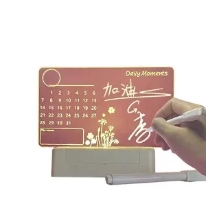 3D অ্যাক্রিলিক নোট বোর্ড নাইট লাইট