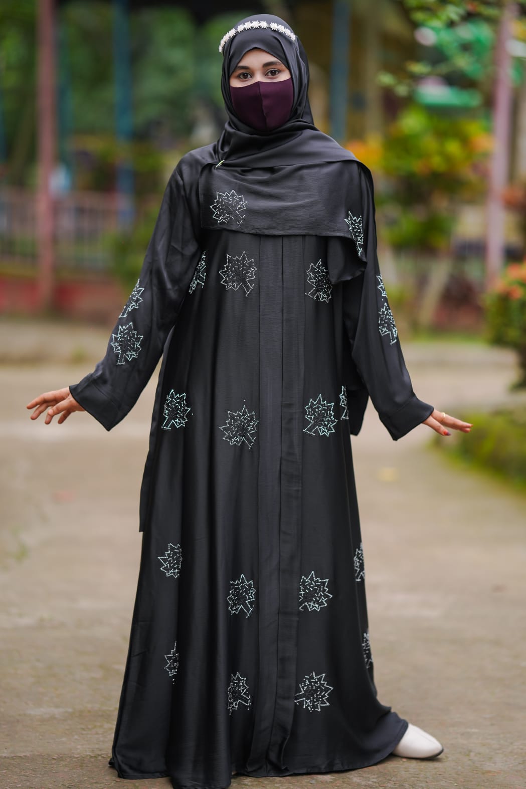 Afrin Stone Borka in Afran Fabric, Body 36 to 46