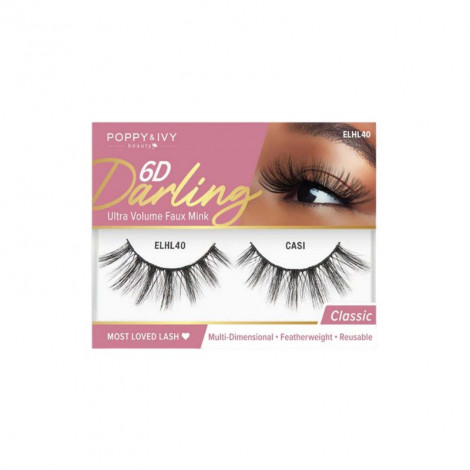 Absolute New York 6D Darling Ultra Volume Faux Mink Eye Lashes - ELHL40 Casi (China)