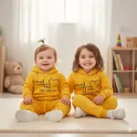 Unisex Kids Hoodie and Pant Set, One Side Brush, 6 Colour Choices
