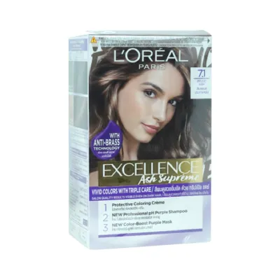 L'Oreal Excellence ক্রিম হেয়ার কালার 7.1 Beige Ash