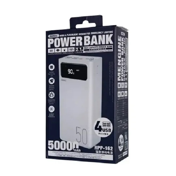 রিম্যাক্স RPP-162 50000mAh হাই ক্যাপাসিটি ফাস্ট-চার্জিং পাওয়ার ব্যাংক