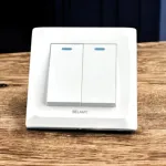 Belamy সাদা 2 গ্যাং 1 ওয়ে সুইচ BE-120-SW