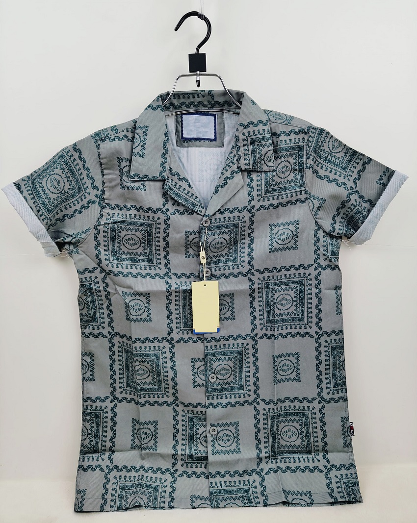 Men's Slim Fit Drop Shoulder Shirt, Spandex Cotton, Sizes M to XL