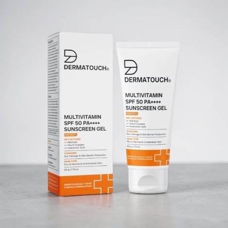 Dermatouch Multivitamin SPF 50 PA+++ Sunscreen Gel 50g (India)