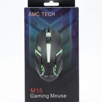 AMC TECH M15 ওয়্যার্ড গেমিং মাউস – অ্যাডজাস্টেবল DPI, RGB লাইটিং