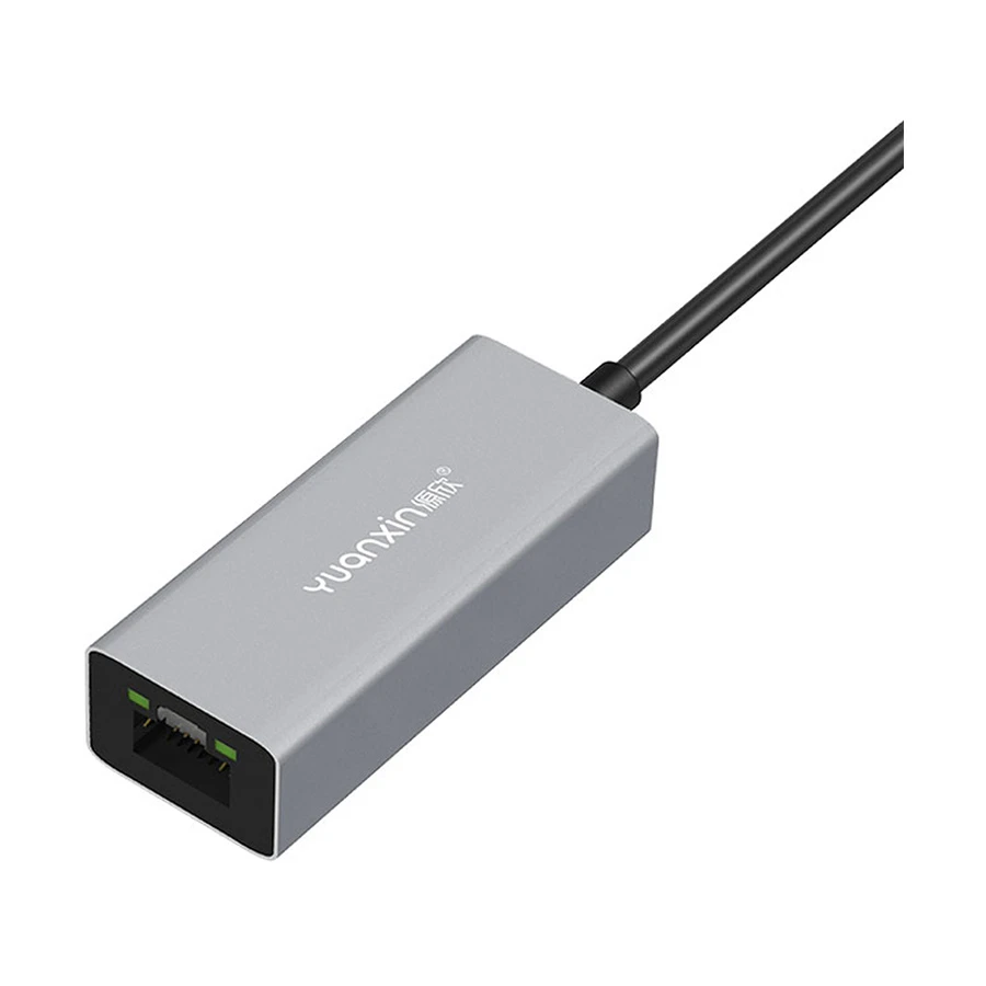 Yuanxin X-3562T Type-C Male to Lan Female Silver Converter