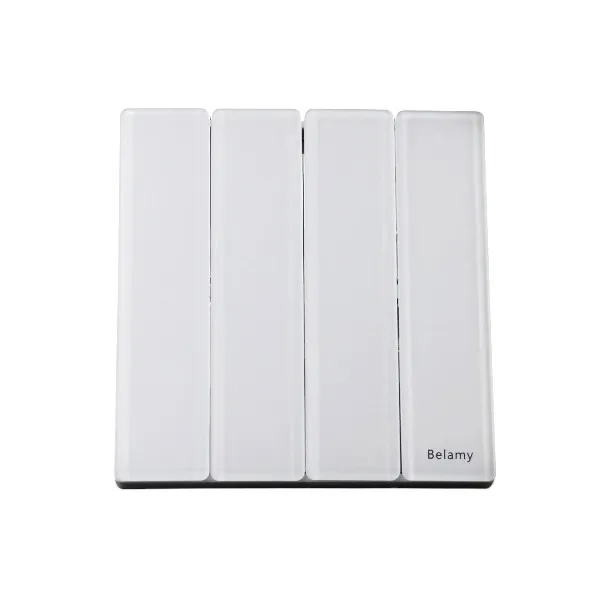 Belamy সাদা 4 গ্যাং 1 ওয়ে সুইচ BE-150-SW