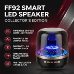 FF92 Mini Aura পোর্টেবল ব্লুটুথ স্পিকার – 360° LED লাইট শো