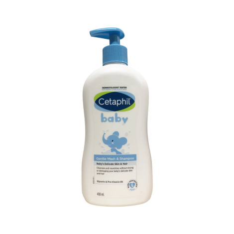 Cetaphil Baby জেন্টল ওয়াশ ও শ্যাম্পু, শিশুর নরম ত্বক ও চুলের জন্য 400ml
