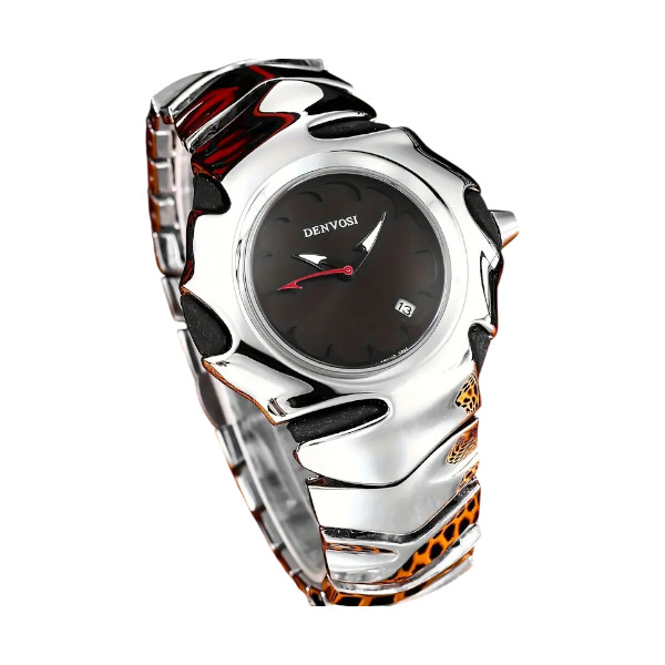 DENVOSI Premium Metal Watch – Bold Design (Black Dial)