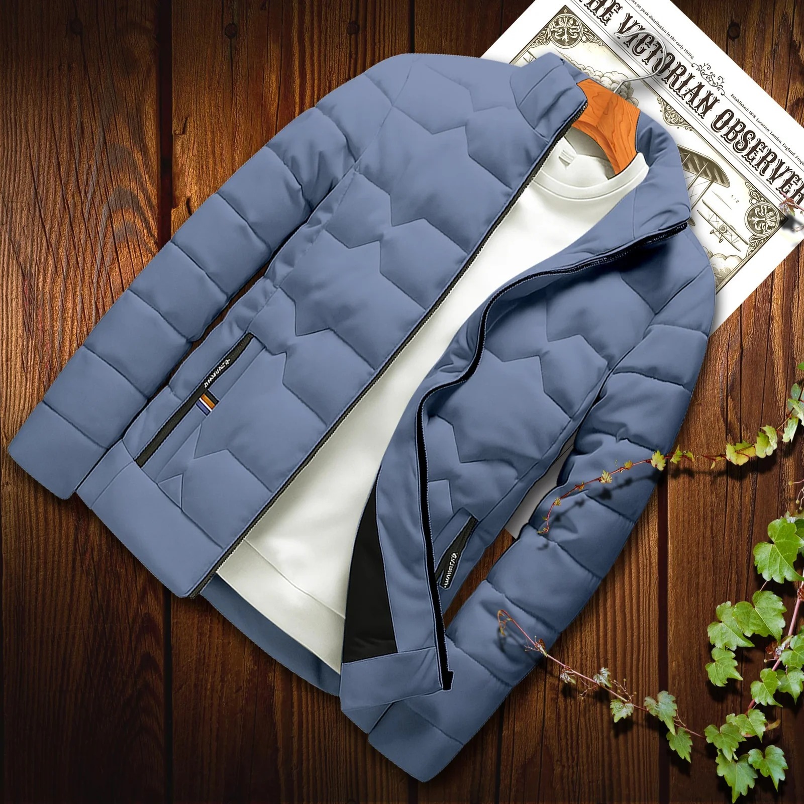 Men's Winter Padding Jacket, 6 Ounce Padding, Micro Fabric