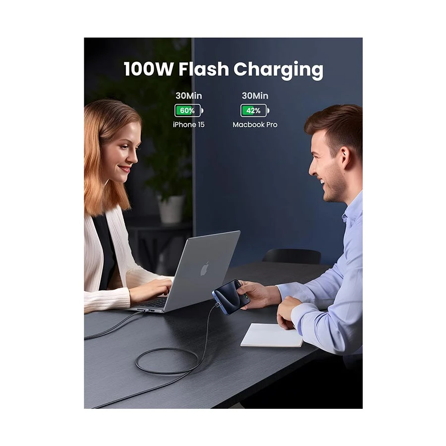 UGREEN L512 (45064) USB-C to USB-C Cable 2 Meter Space Gray