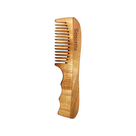 Senorita Luxery Neem Wood Hair Comb (India)