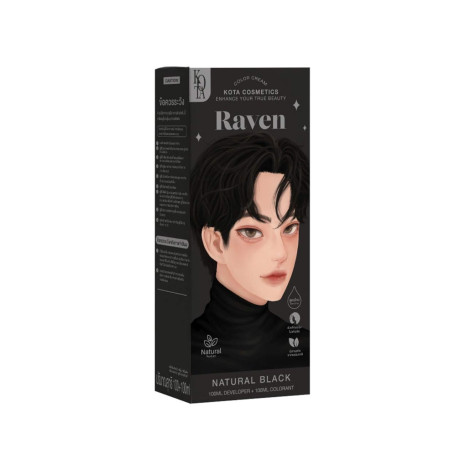 Kota হেয়ার কালার ক্রিম Raven - ন্যাচারাল ব্ল্যাক