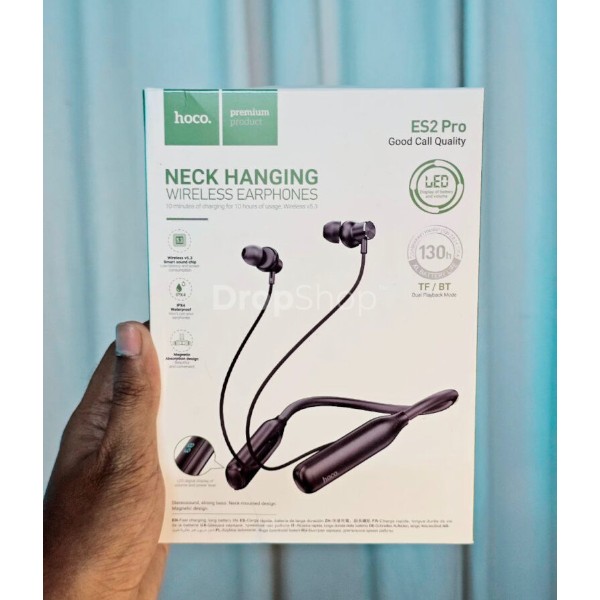 Hoco ES2 Pro ওয়্যারলেস নেকব্যান্ড – কালো