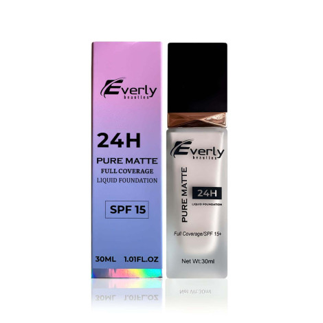 Everly Beauties Pure Matte ফুল কভারেজ ফাউন্ডেশন - Beige