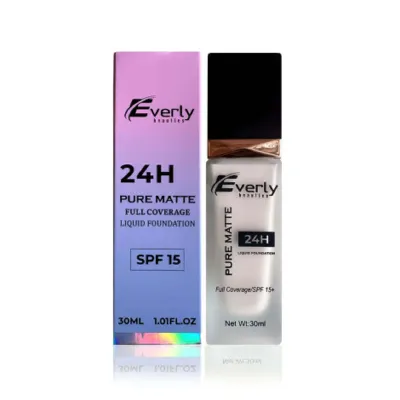 Everly Beauties Pure Matte ফুল কভারেজ ফাউন্ডেশন - Beige
