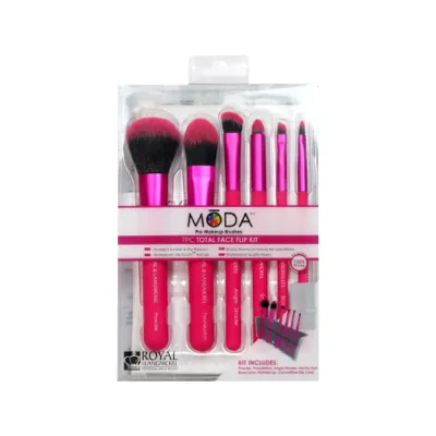 Royal And Langnickel Moda Pro 7 পিস মেকআপ ব্রাশ ফ্লিপ কিট