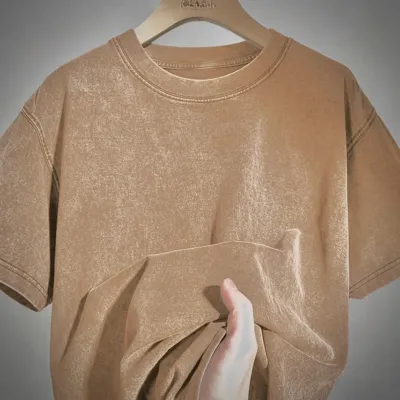 Men's Heavyweight Acid Wash Drop Shoulder T-Shirt, Sizes M to XL